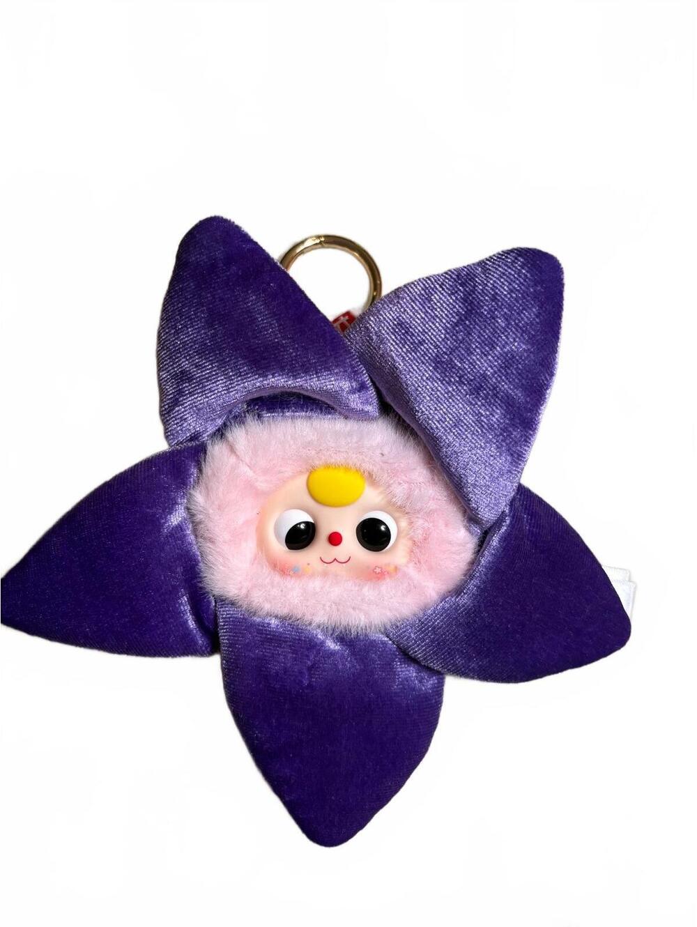 Baby Three Petit Flower Head plush keychain